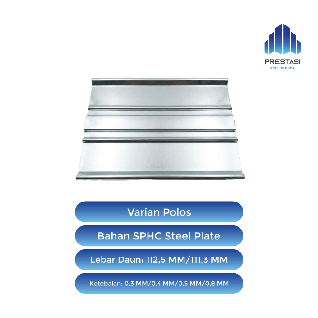 Slat Daun Pintu Folding Gate Harmonika Besi Ukir Motif Polos