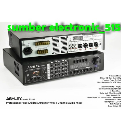 POWER AMPLIFIER ASHLEY Z5200 Z 5200 ORIGINAL