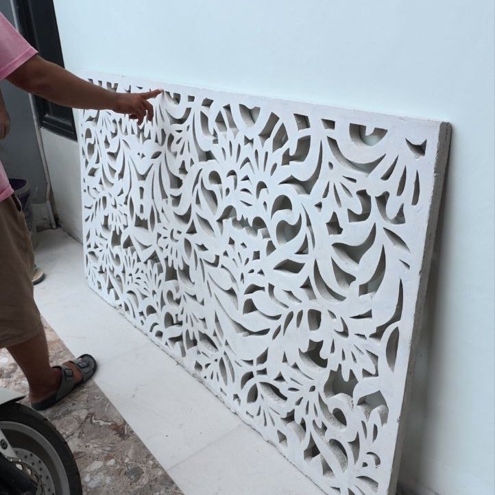 GRC Krawangan Motif Bunga