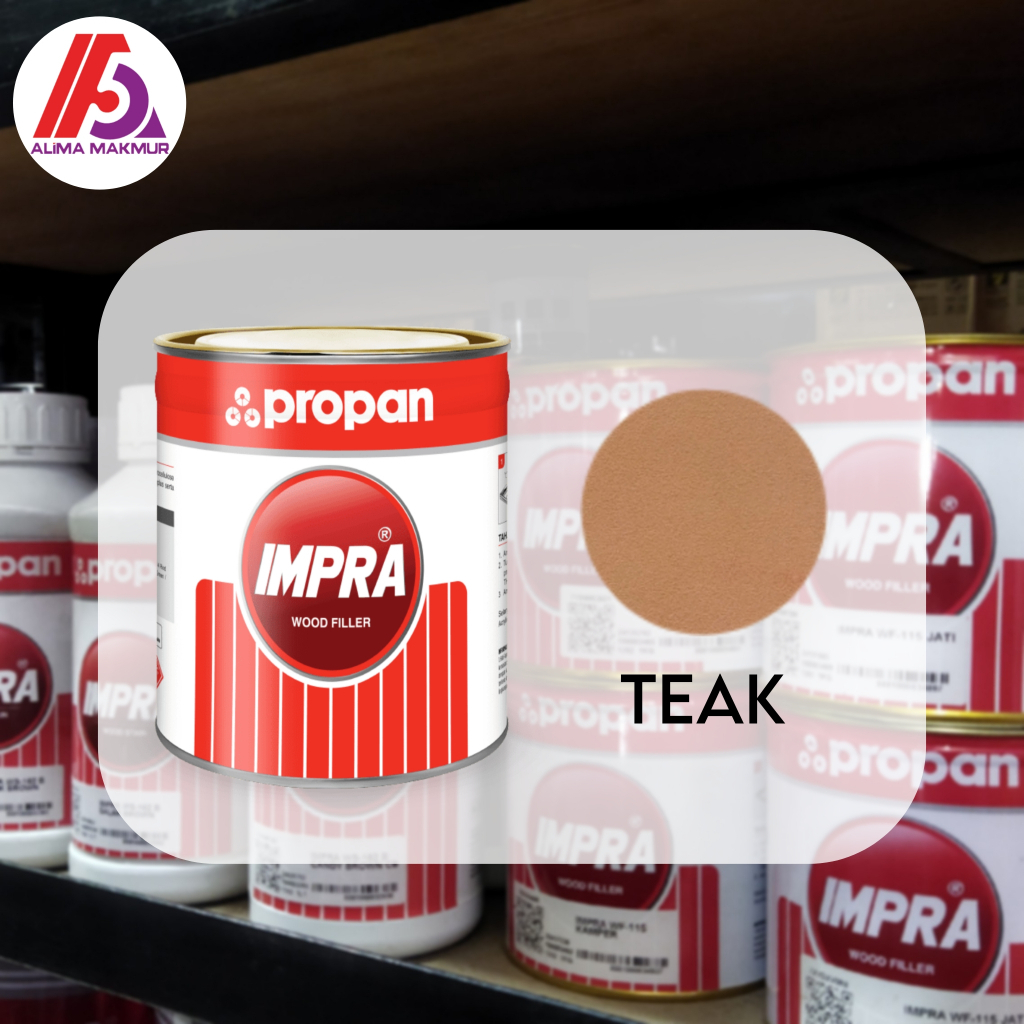 Propan Impra Wood Filler Teak 1lt / Dempul Kayu Impra