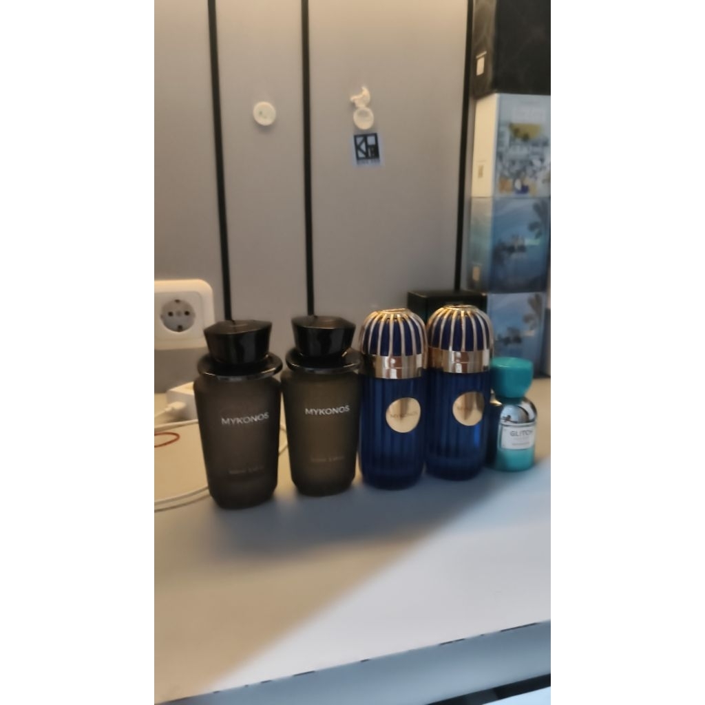 BOTOL KOSONG PARFUM MYKONOS VELIXIR+BOX