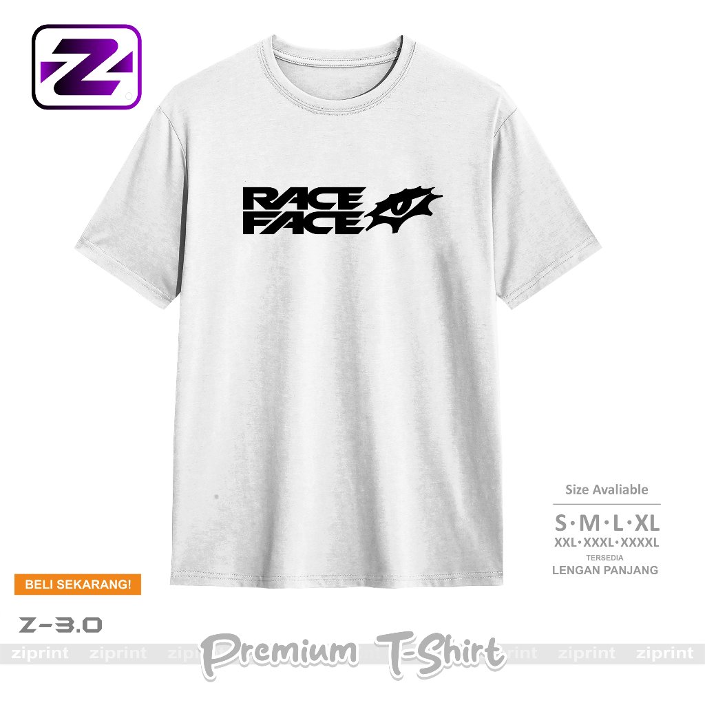 Baju Kaos Distro Race Face T-Shirt Pria Wanita Kaos RaceFace