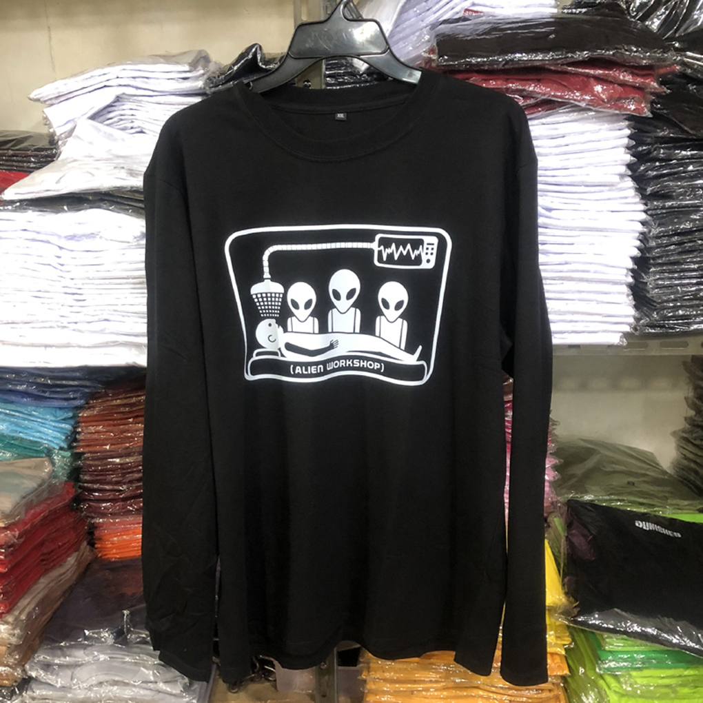 Kaos Alien Workshop Tshirt Casual Unisex T-SHIRT 100% Cotton