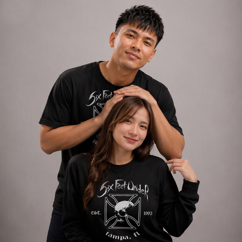 Kaos Six Feet Under Tshirt Casual Unisex T-SHIRT 100% Cotton