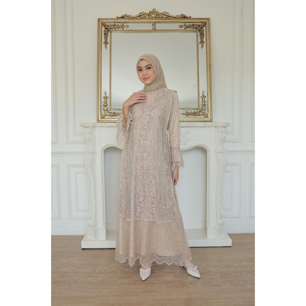 JINGGALA LUXE Gamis D-364 Nesty Collection - Gamis Muslimah Wudhu Friendly, Dress Muslimah, Dress/Ga