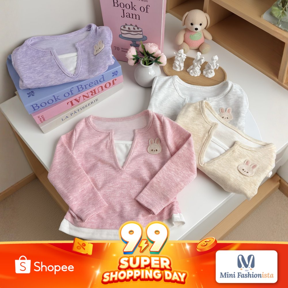 Baju Katun Cardigan Anak Bayi Raiut Premium Kaos Premium Anak Atasan Bayi Import Lengan Panjang T Sh