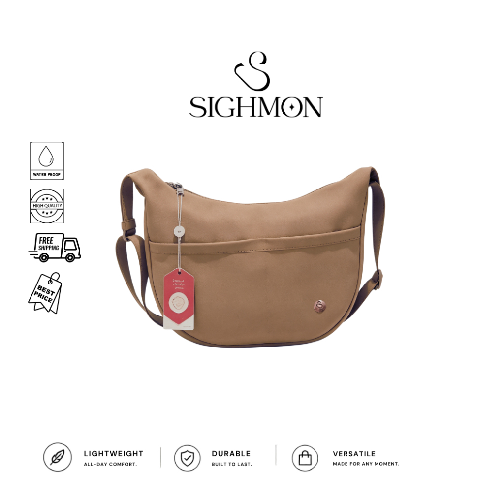 [SEA] SIGHMON - Tas Selempang Bulan Medium Casual Crossbody Bag, Shoulder Bag