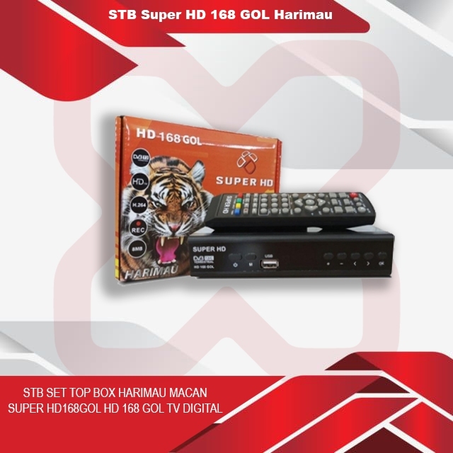 STB SET TOP BOX HARIMAU MACAN SUPER HD168GOL HD 168 GOL TV DIGITAL