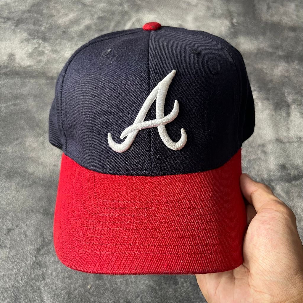 Topi MLB Atlanta Braves A Navy Cap Major League Baseball Original