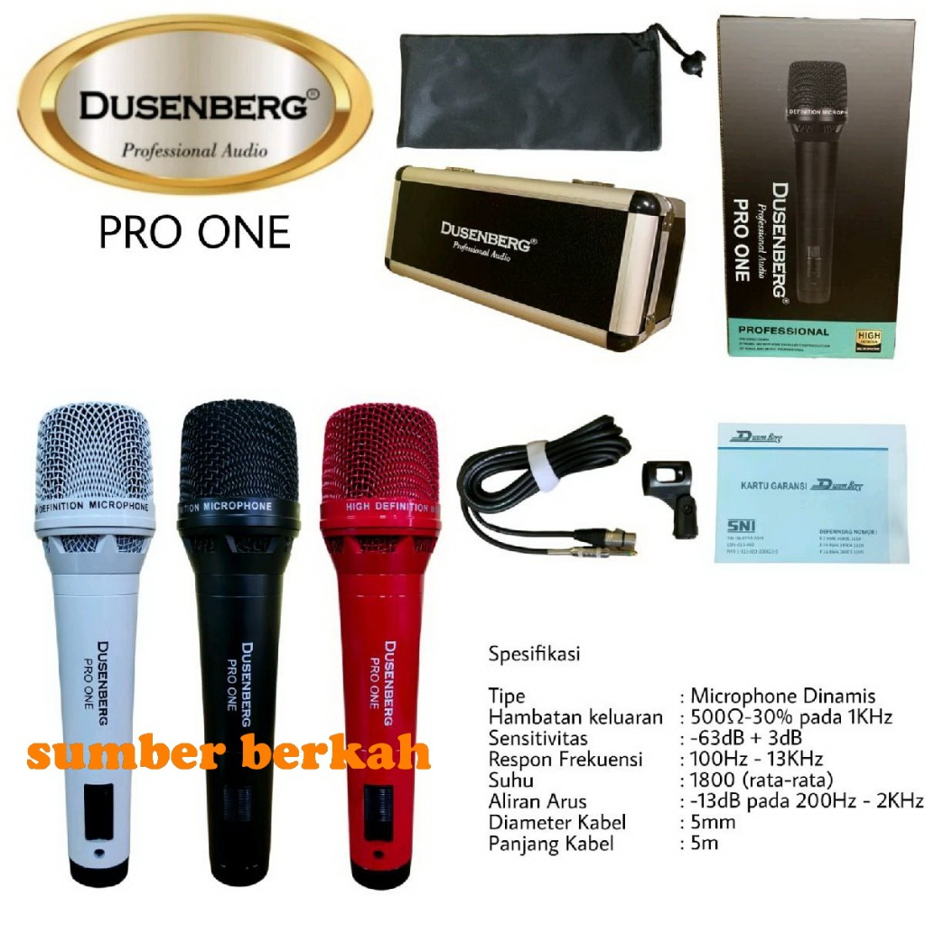 Mic kabel Dusenberg Pro One Microphone Vocal terbaik original