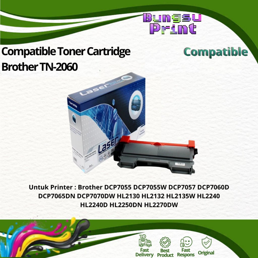 Compatible Toner Cartridge Brother TN 2060 Untuk Printer MFC-7860dw MFC-7470 DCP-7055 HL-2240 Hl-213