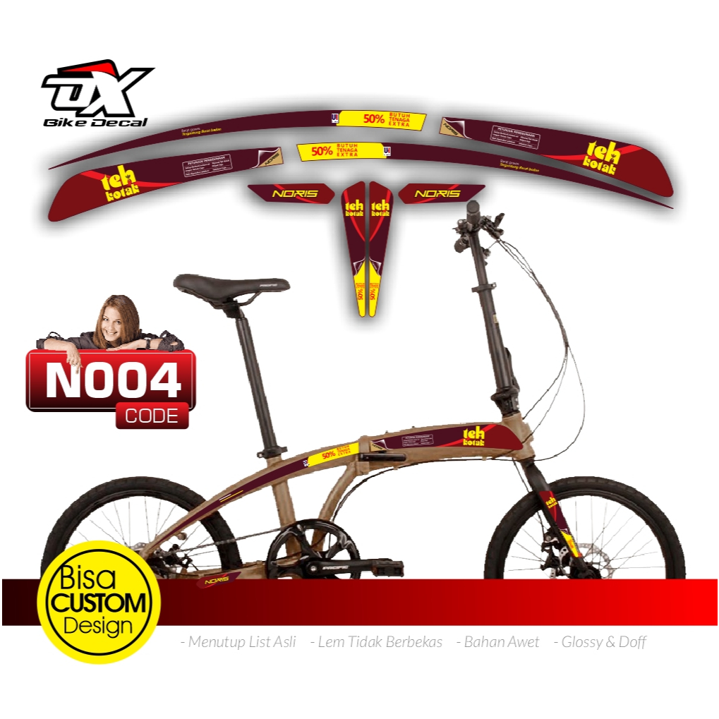 Stiker Sepeda Lipat Pacific Noris