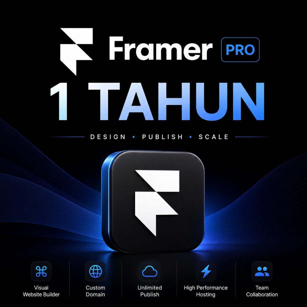 Framer PRO 1 Tahun Subscription Website Builder