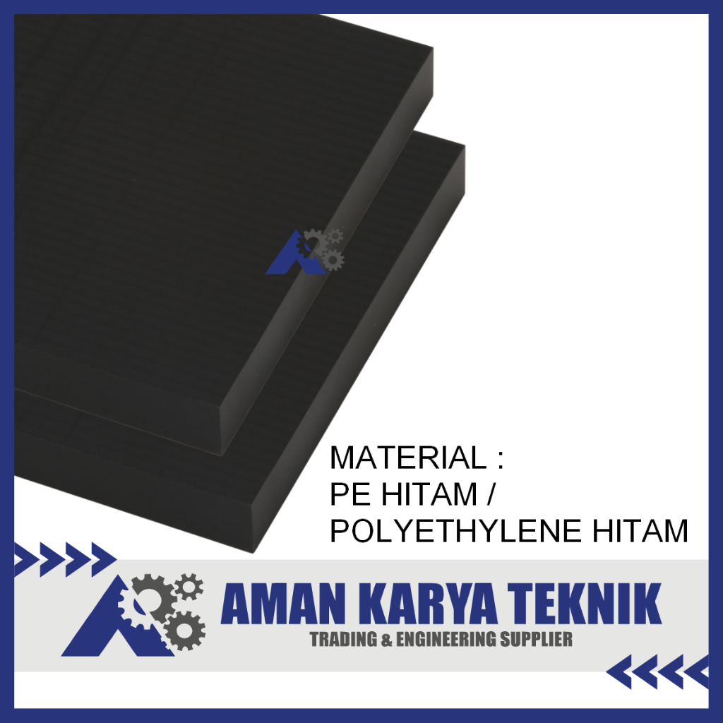Nylon/PE Hitam Lembaran ( PE Sheet Black ) 15 mm x 2 cm x 20 cm