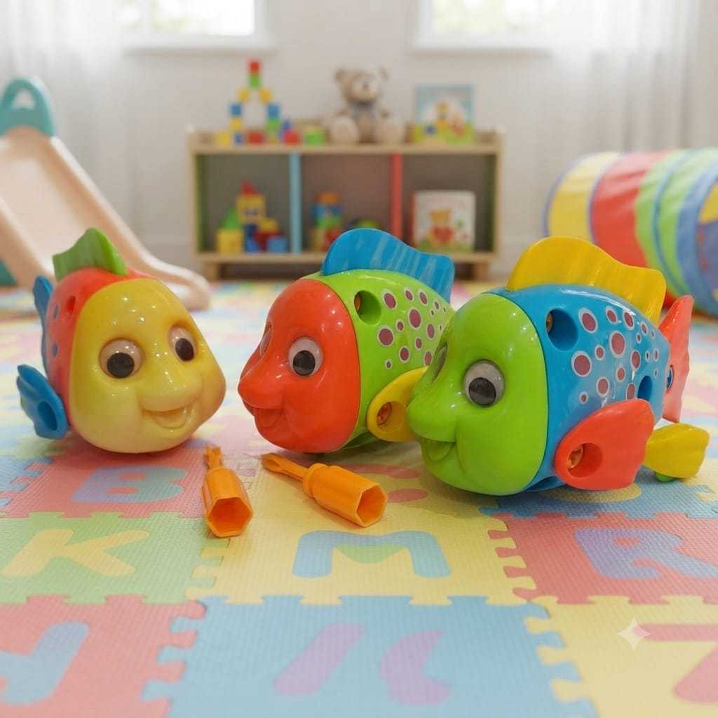 Animal Puzzle Toys 5007A - Mainan Bongkar Pasang Ikan Nemo - Ages 3+