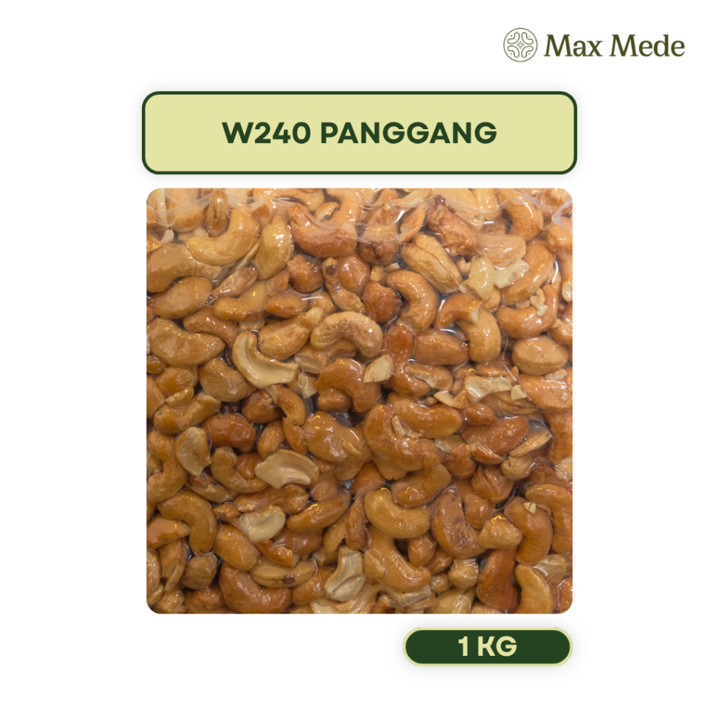MAX MEDE Kacang Mede Panggang W240 1 Kg Quality Import Kualitas Impor