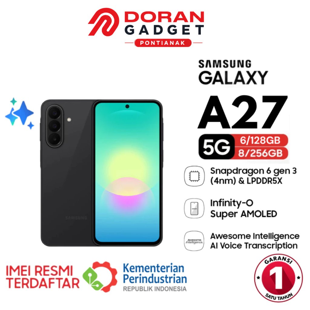 Samsung Galaxy A27 5G 6/128GB 8/256GB | Hp AI | IP64 | 5000 mAh Garansi Resmi