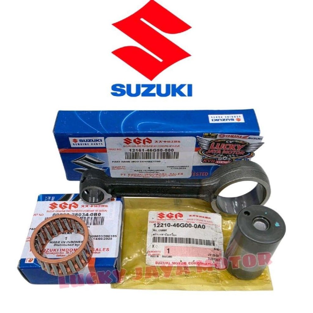 Connecting Rod Stang Seher Spin Hayate Skywave Skydrive 125 Assy 12161-46G50 + 12210-46G00 + 09263-2