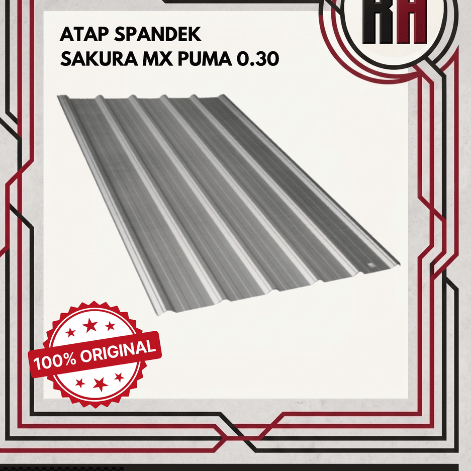 Atap Kanopi Seng Spandek Warna Hitam Silver Solid 0.25mm Panjang 3M 4M 5.8M Anti Karat