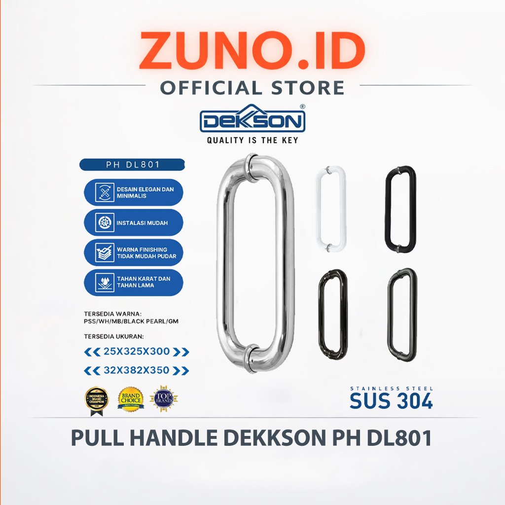 ZunoID DEKKSON Pull Handle Gagang Pintu Tarik PH DL801 SUS 304