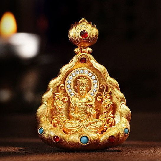 Liontin Jimat Buddha 12 Shio Gaya Tibet, Kalung Pria Wanita Perlindungan Kedamaian