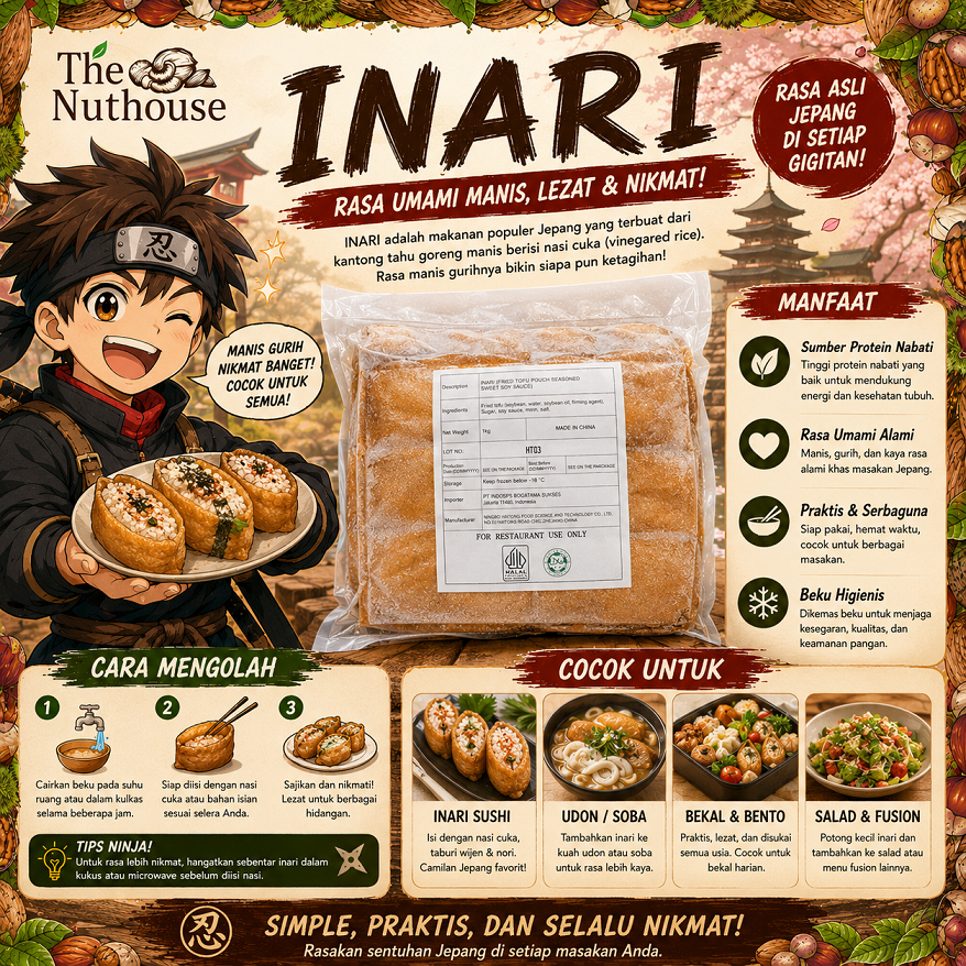 Ajitsuke Inari 1kg Ukuran 8 x 4 [HALAL]