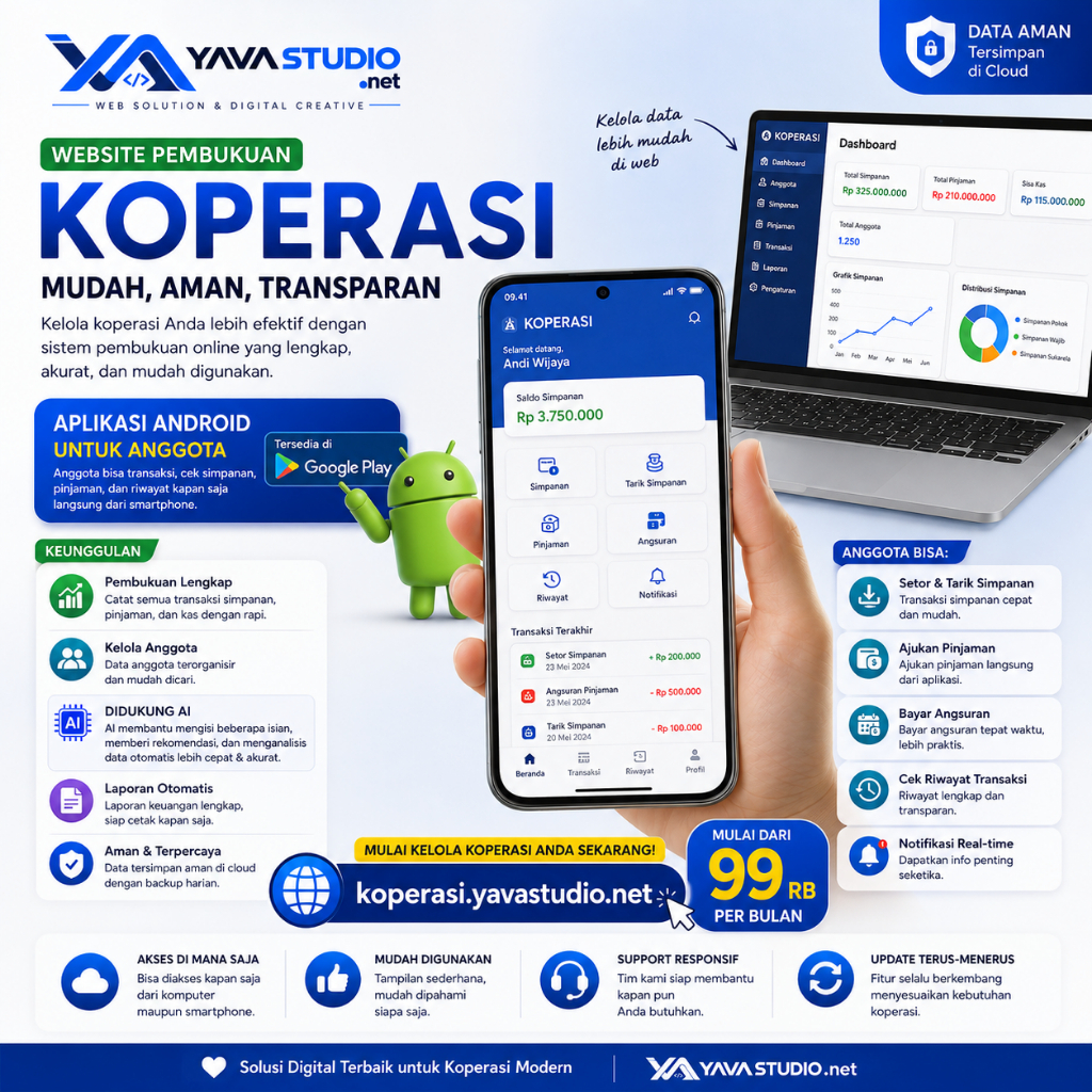 Aplikasi Pembukuan Koperasi Super Lengkap
