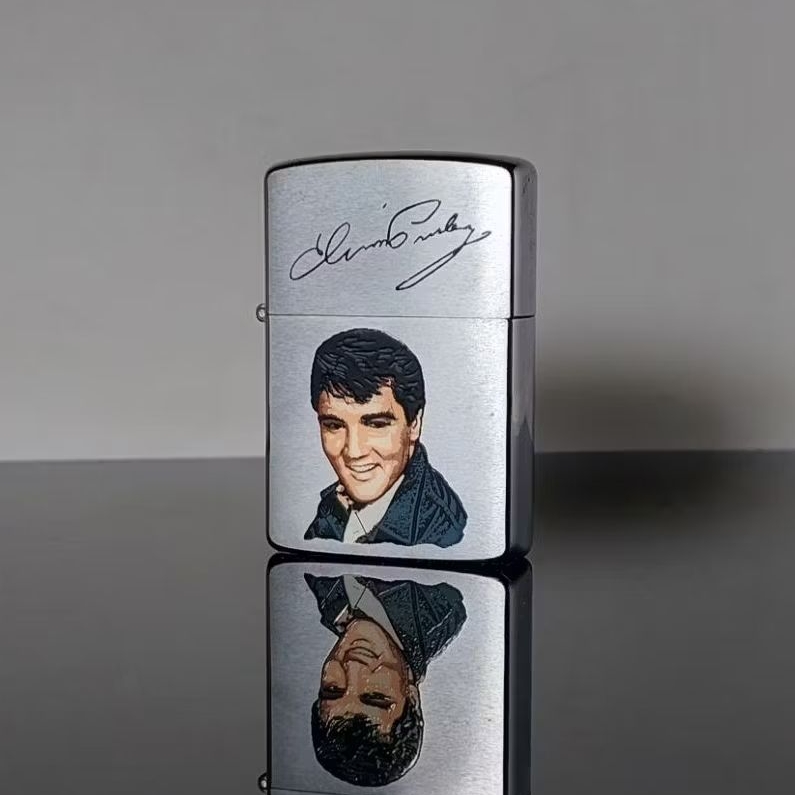 ZIPPO ELVIS PRESLEY SIGNATURE & POTRAIT OFFICIAL LICENSED PRODUCT TAHUN 1987