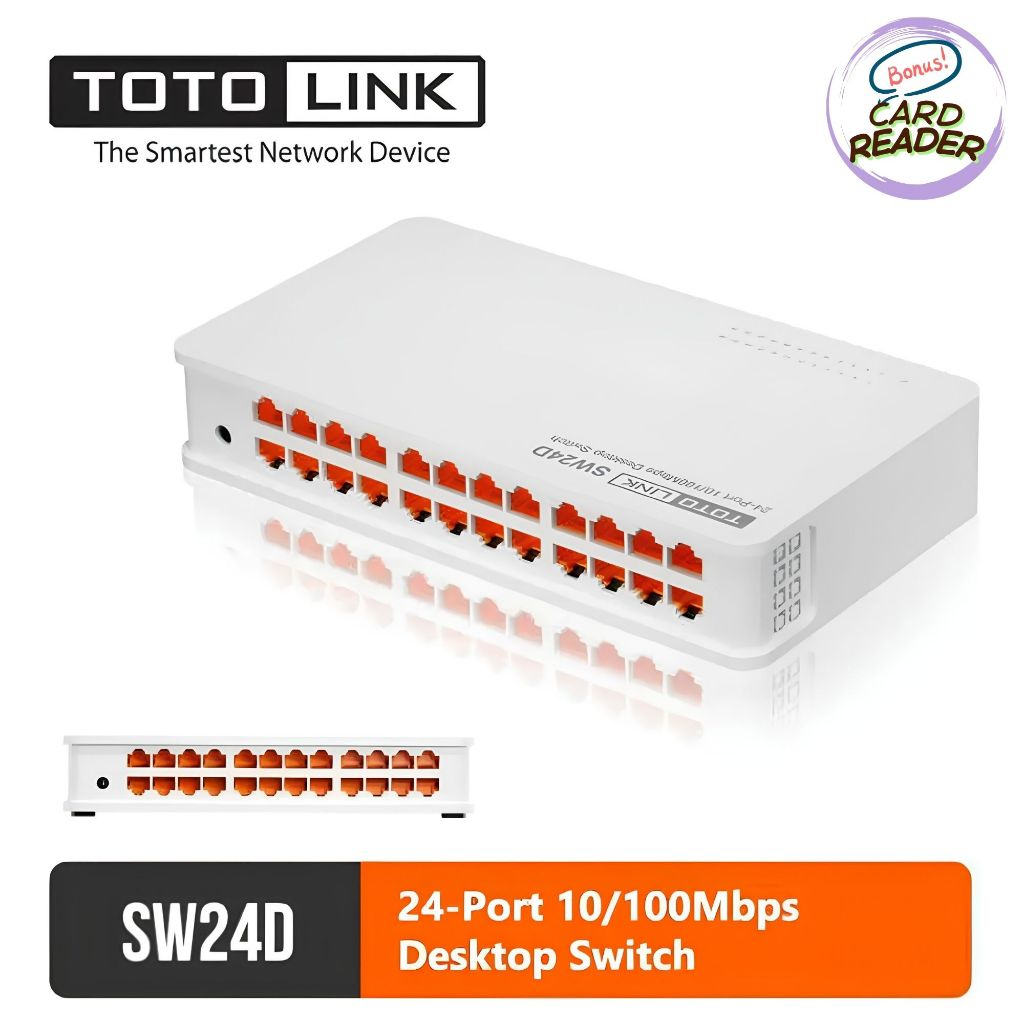 TOTOLINK SW24D SWITCH 24 PORT 10/100 Mbps DESKTOP