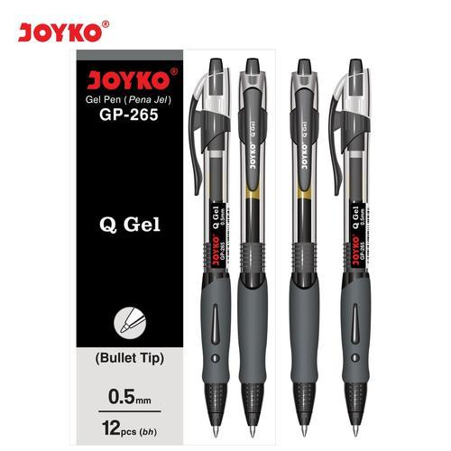 JOYKO GEL PEN QGEL GP-265 PENA PULPEN JOYKO CETEK HITAM BIRU MERAH GP265 REFILL PEN Q-GEL GP-265