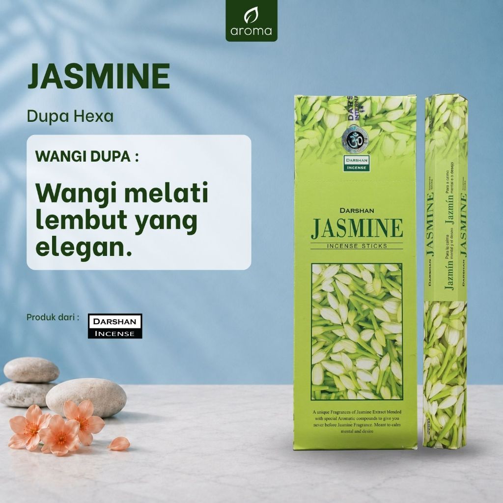 Dupa India Aromaterapi Hexa - Darshan Jasmine