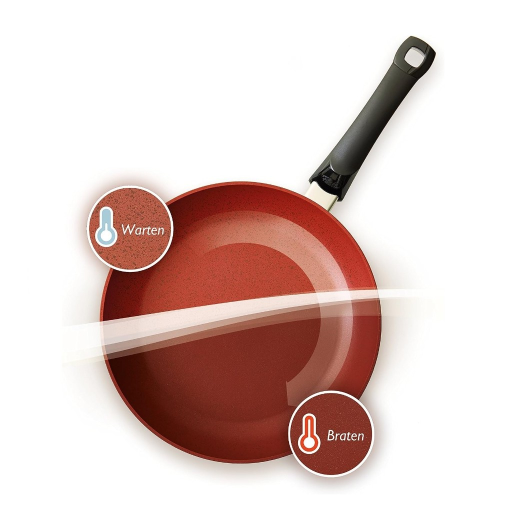 Fissler SensoRed Pan, Original, Wajan Penggorengan Berubah Warna, Made in Germany