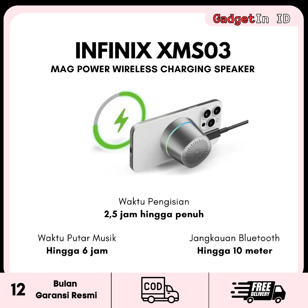 INFINIX MAG POWER WIRELESS CHARGING SPEAKER XMS03