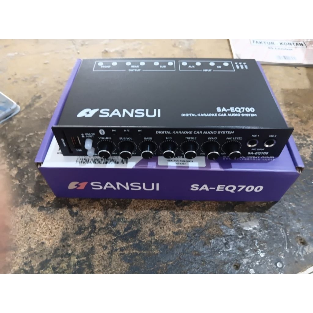 pre amp equalizer merek sansui
