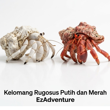 Kelomang Rugosus Putih dan Merah Jelly