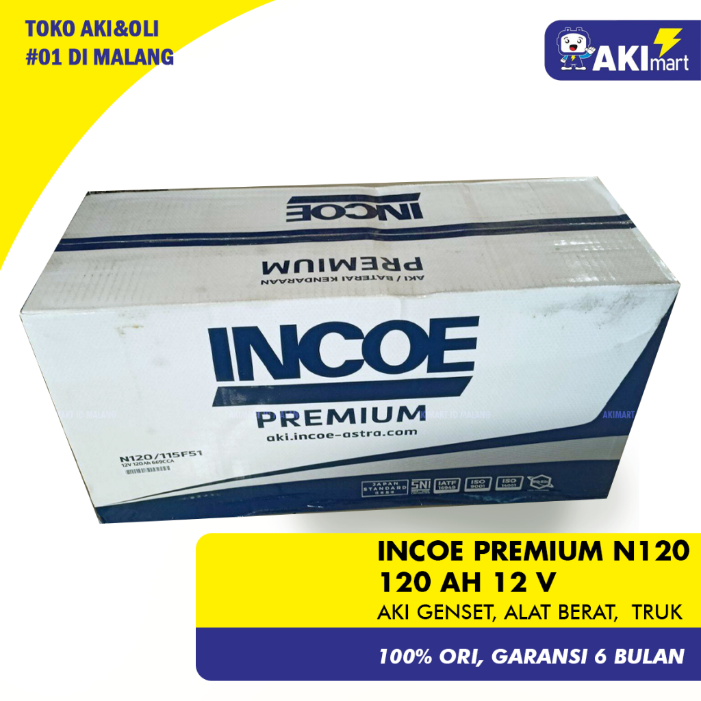 Incoe Premium N120 Aki Basah