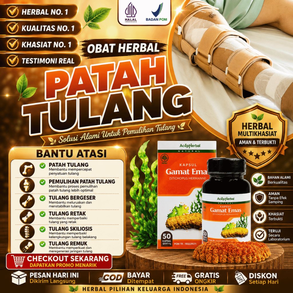Obat Patah Tulang Tulang Retak Pengapuran Tulang Keropos Osteoporosis Obat Penyambung Tulang Retak P