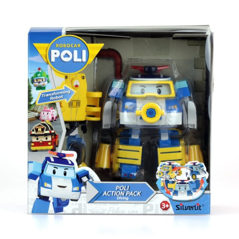 Robocar Poli 83310 Poli Action Pack Diving Mainan Anak Original