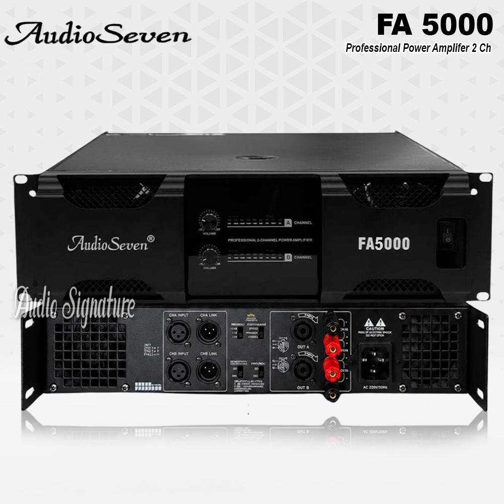 Power Amplifier 2 Channel AUDIO SEVEN FA5000 | FA 5000 Ukuran 3U Original