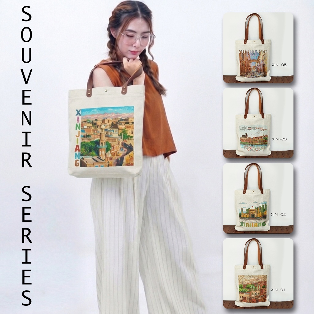 Totebag Souvenir Xinjiang Cina Totebag Oleh Oleh Xinjiang China