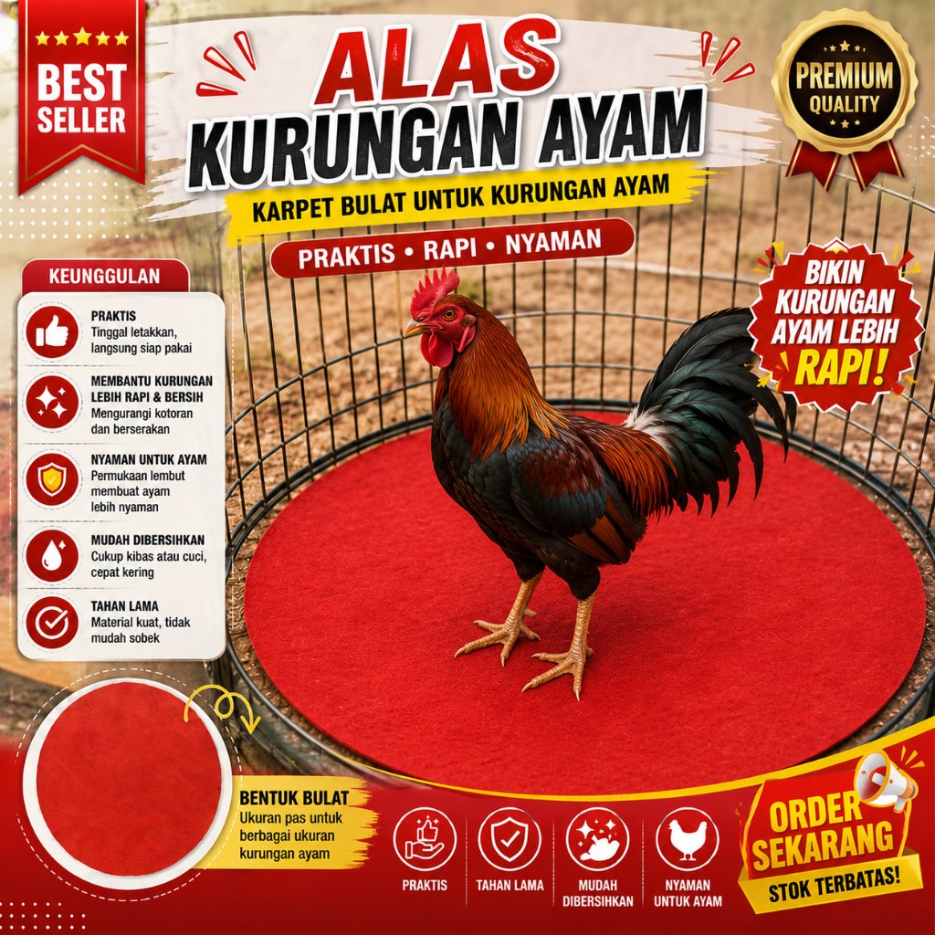 Karpet Alas Ayam Bangkok / Karpet Ayam Bangkok