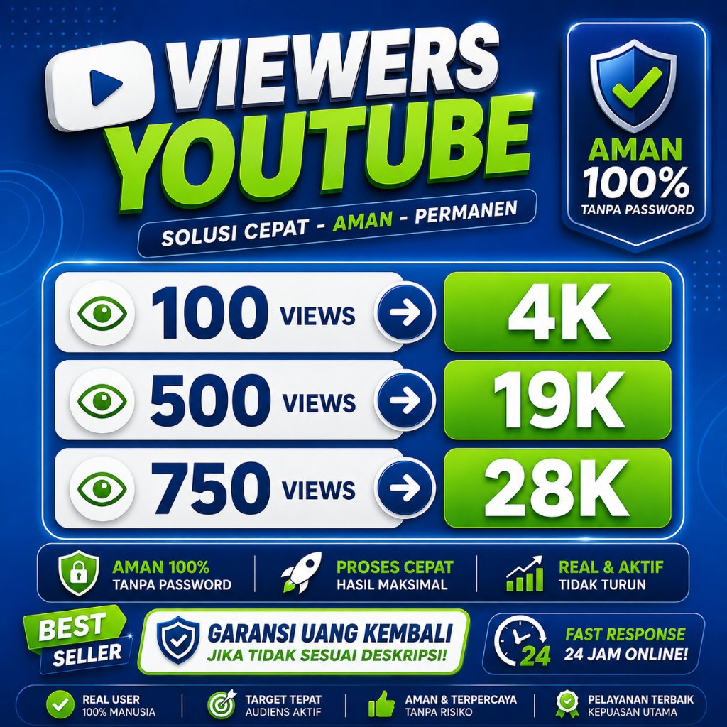 Jual VIEW YOUTUBE PERMANEN MONETISASI | VIEWERS TERMURAH BERGARANSI - menso.co