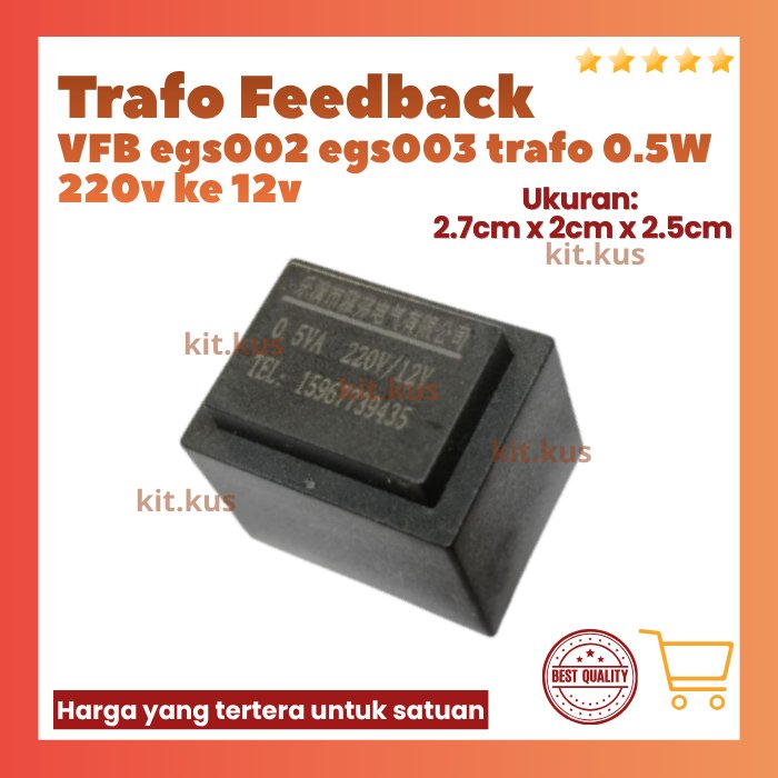 trafo isolated feedback VFB egs002 egs003 trafo 0.5W 220v ke 12v