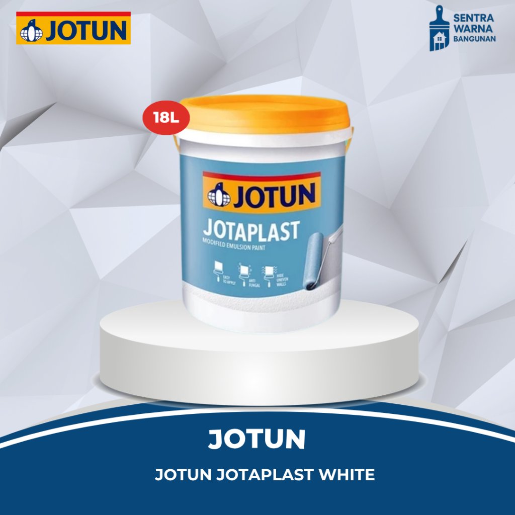 JOTUN-Cat Tembok Jotun Jotaplast White | Ukuran : 18 L PUTIH