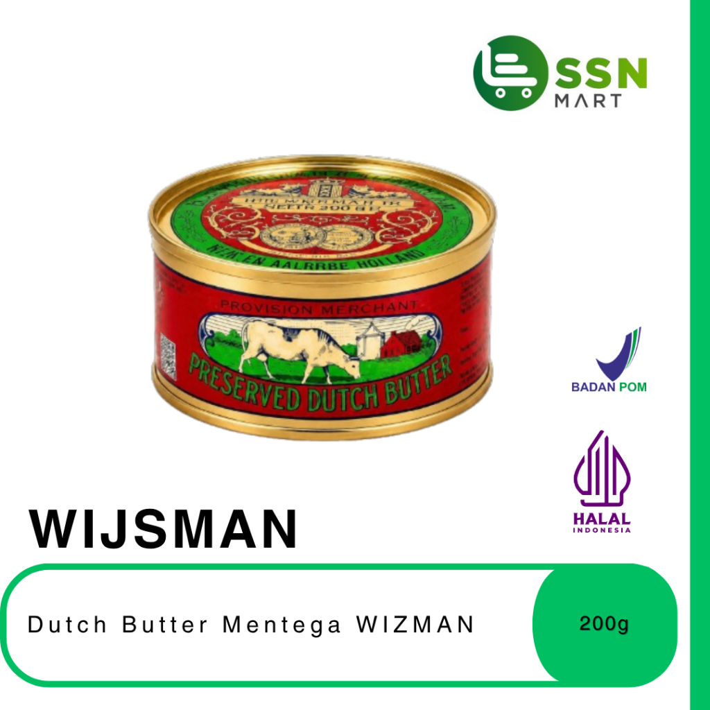 SSNMart WIJSMAN Dutch Butter Mentega WIZMAN 200g