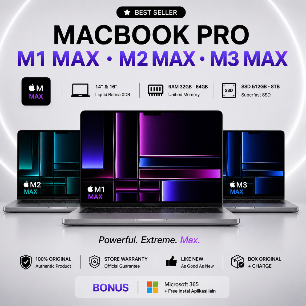 MacBook Pro M1 M2 M3 MAX 14 16 inch 2021 | RAM32GB/64GB | SSD 1TB/2TB M1 Max M2 Max M3 Max