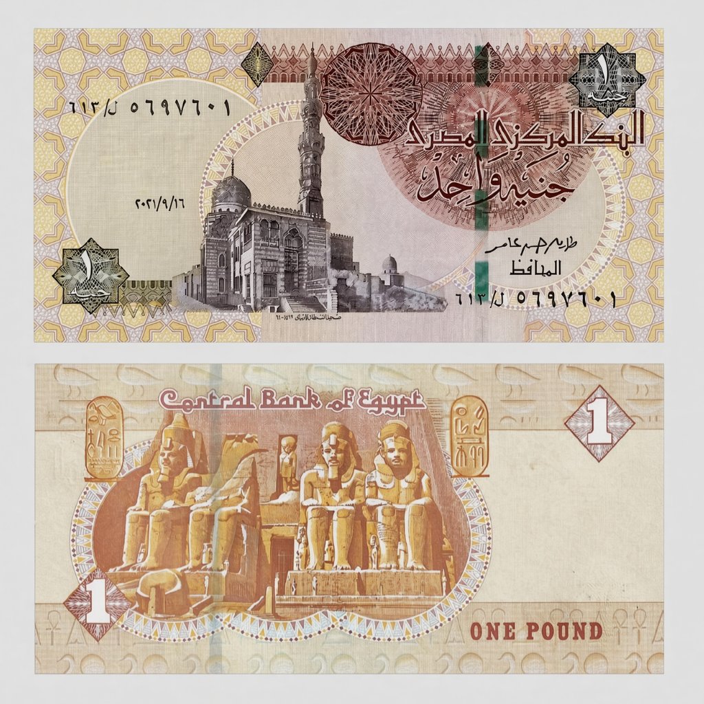 Uang Asing Egypt / Mesir 1 One Pound UNC