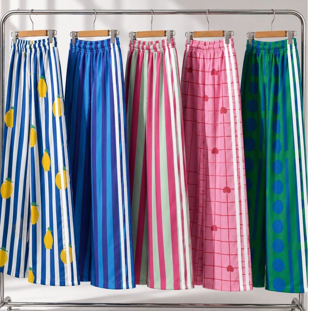 Celana Kulot List Yema by Numiaa Fashion/ Celana Panjang List Wanita Warna Warni