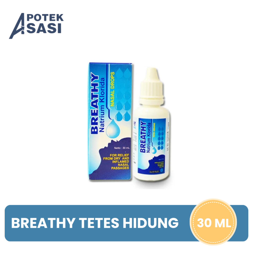 Breathy Tetes Hidung 30 Ml - Tetes Hidung untuk Membantu Melegakan Hidung