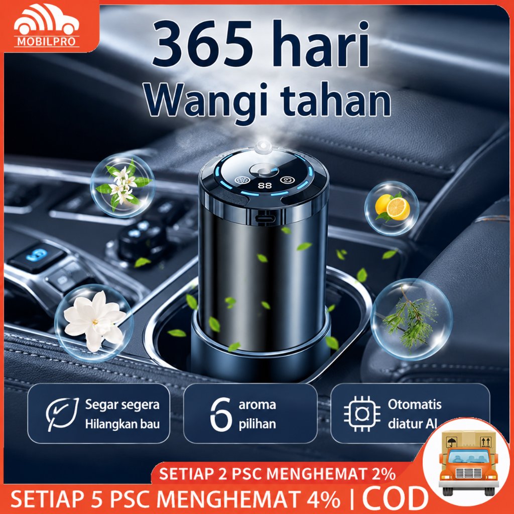 [ LED galaxy ]Diffuser aromaterapi mobil -Pengharum Mobil Wangi Segar,Penghilang Bau(Pengharum mobil